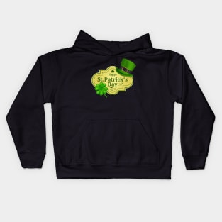 Leaf green st patricks day Hat Kids Hoodie